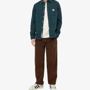 LIKE NEW Cathartt wip Tony shirt teal sz large